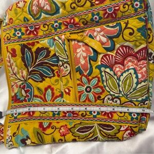 Vera Bradley Yellow Floral Quilted Backpack